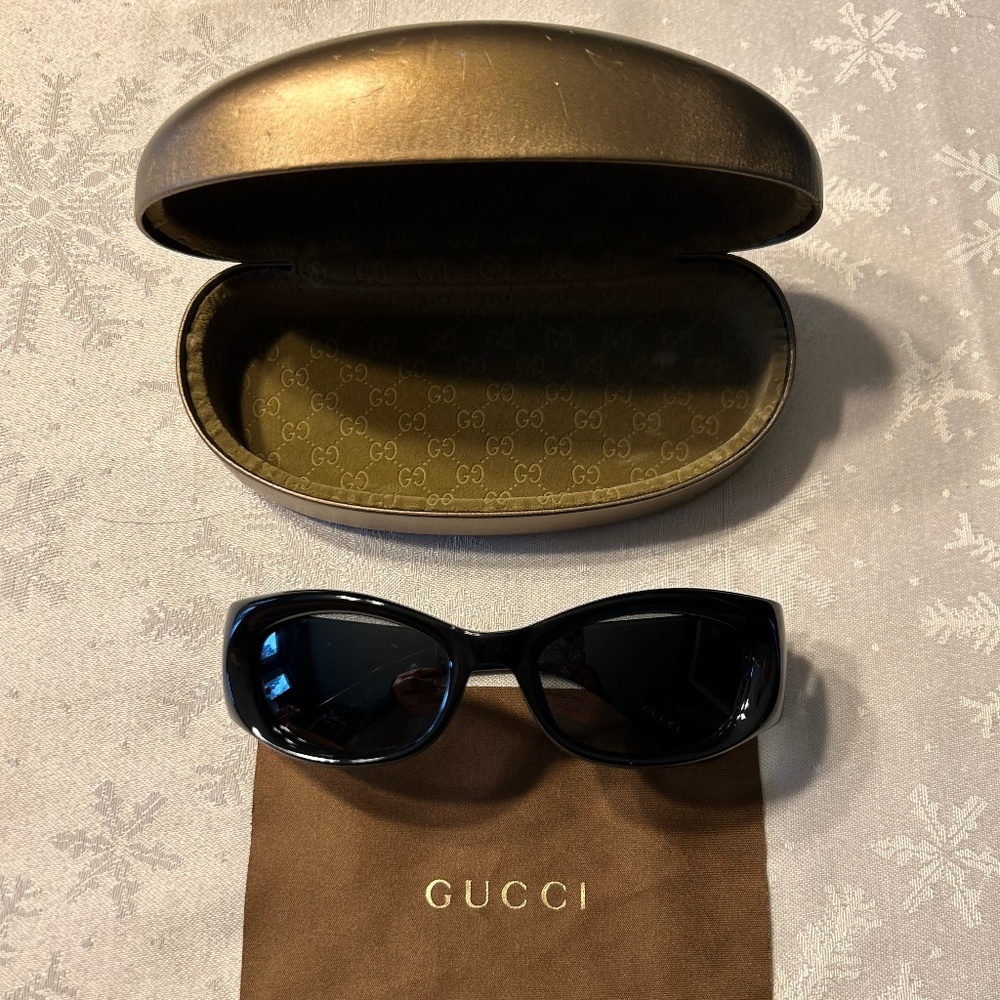 Gucci Black Sunglasses with Case